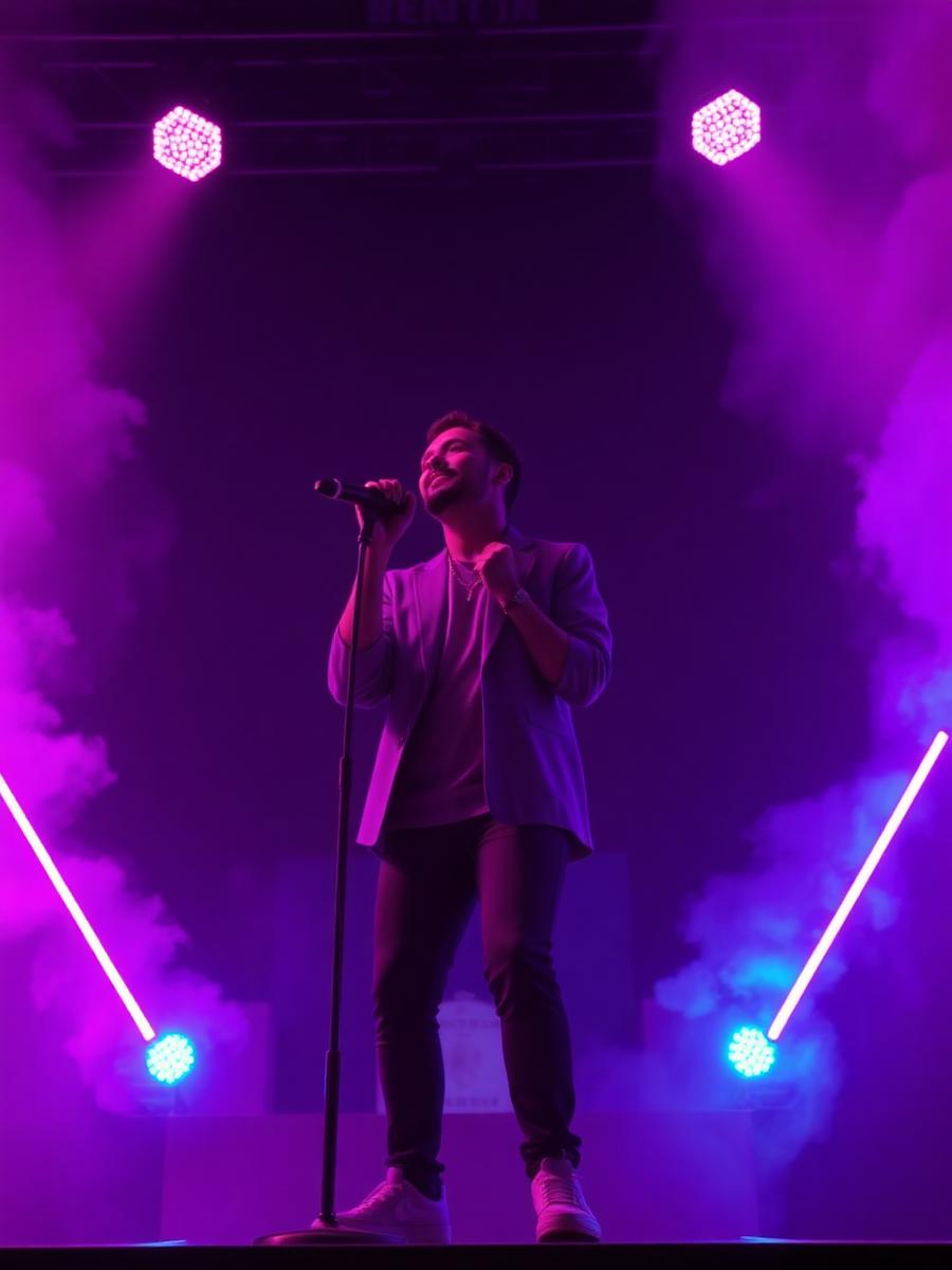 Music video – Neon stage